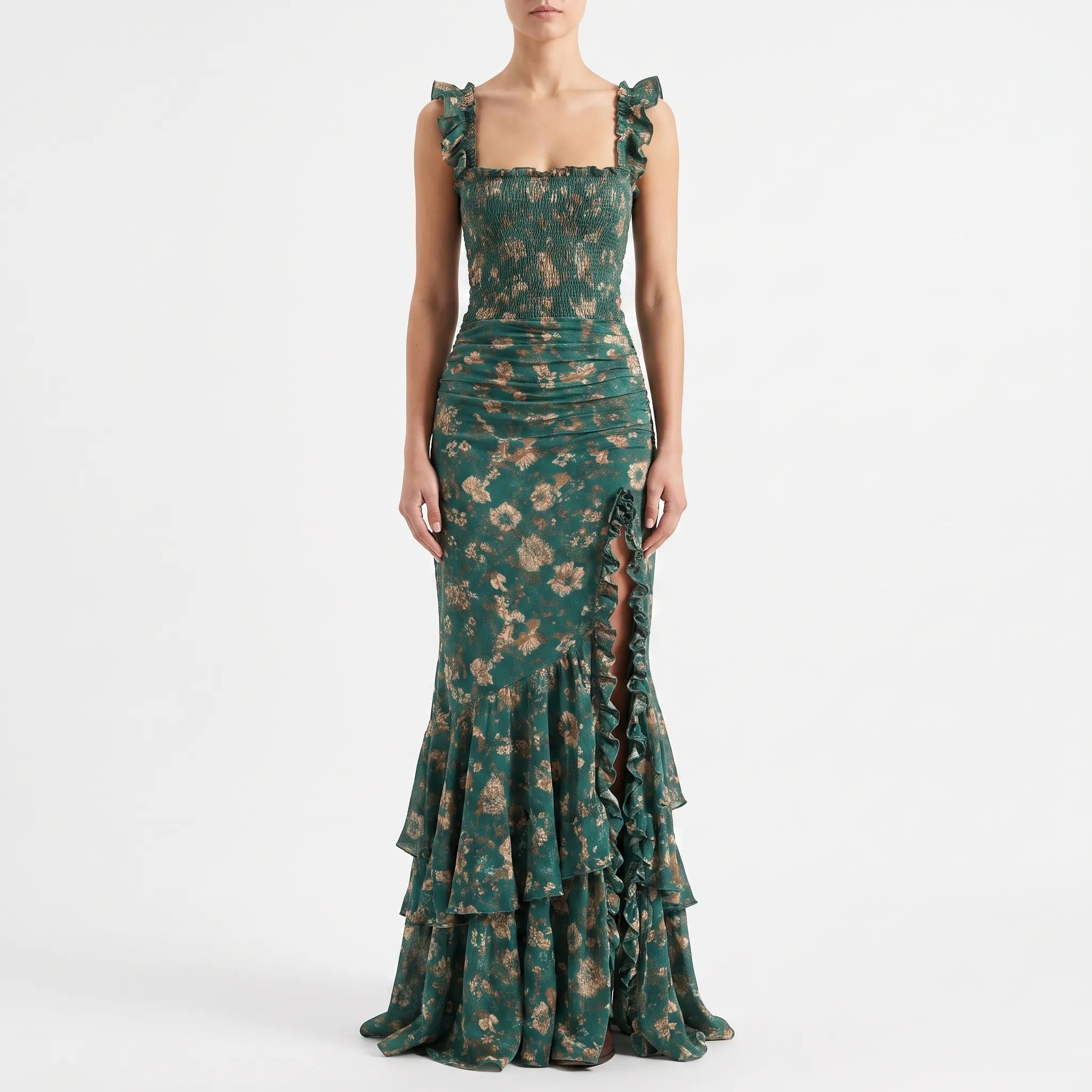 AureliaDress - Bohemian Floral Print Maxi Dress Summer Holidays