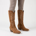 Avarra - Knee-High Embroidered Ladies Western Boots Festival Styling