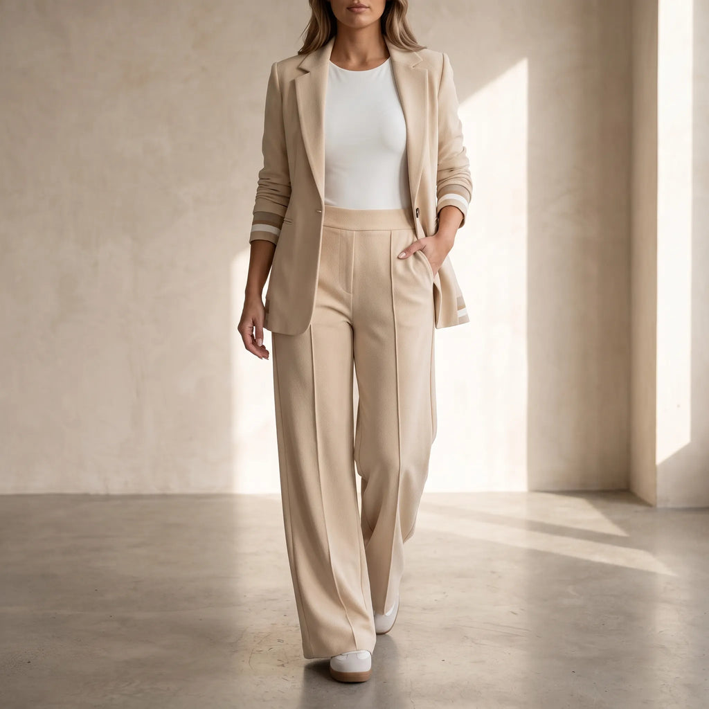 AvelineSuit - Wide Leg Trouser Suit Office Wear