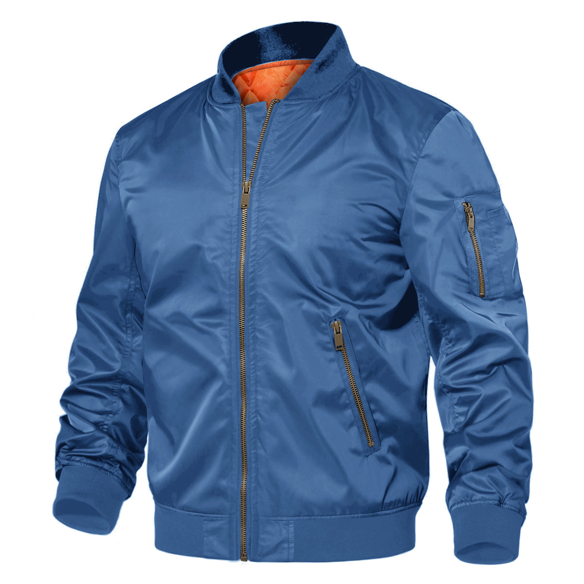 Aviar  - Classic Padded Bomber Jacket Layering Over Casual Outfits