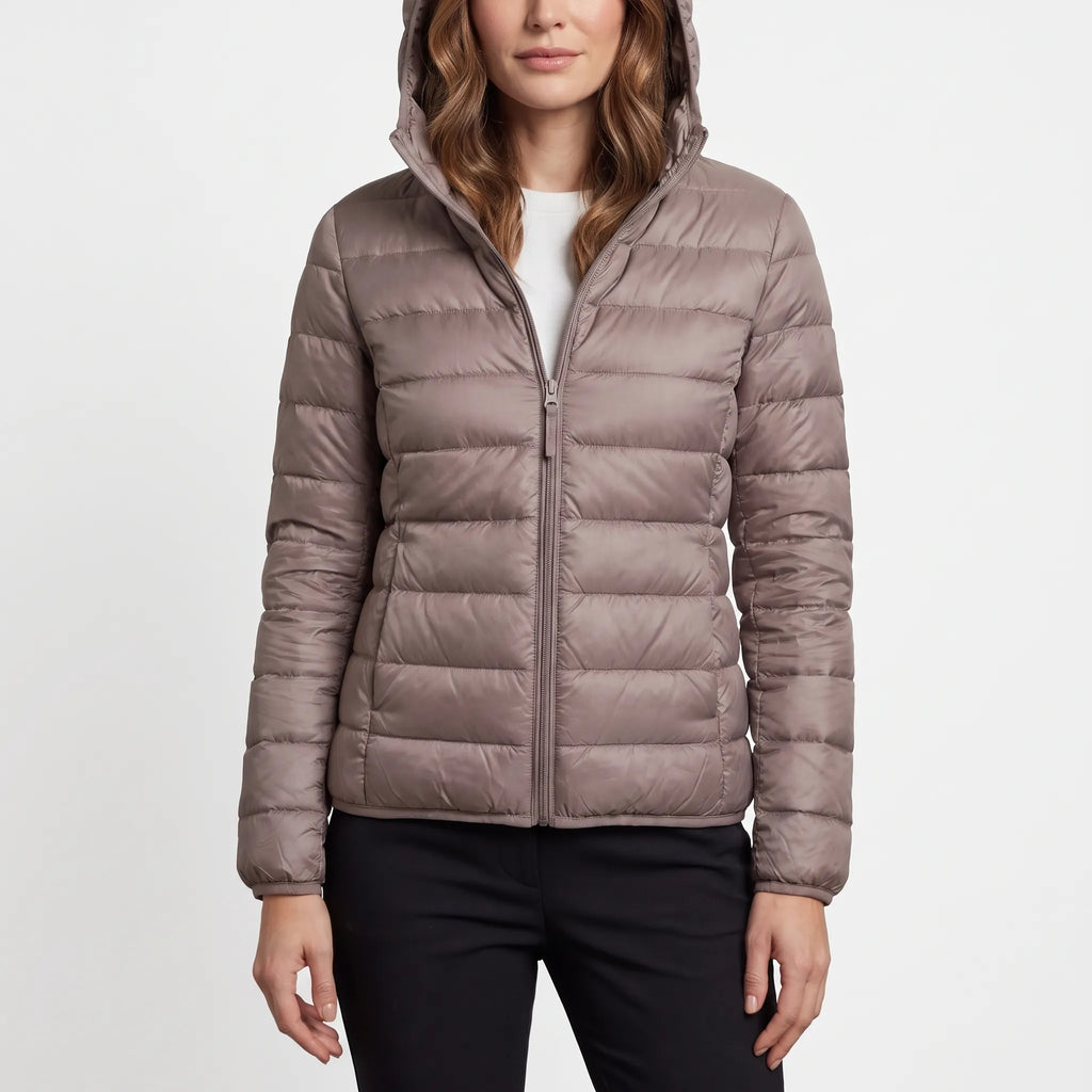 BreezeCoat - Lightweight Hooded Puffer Jacket Daily Commuting