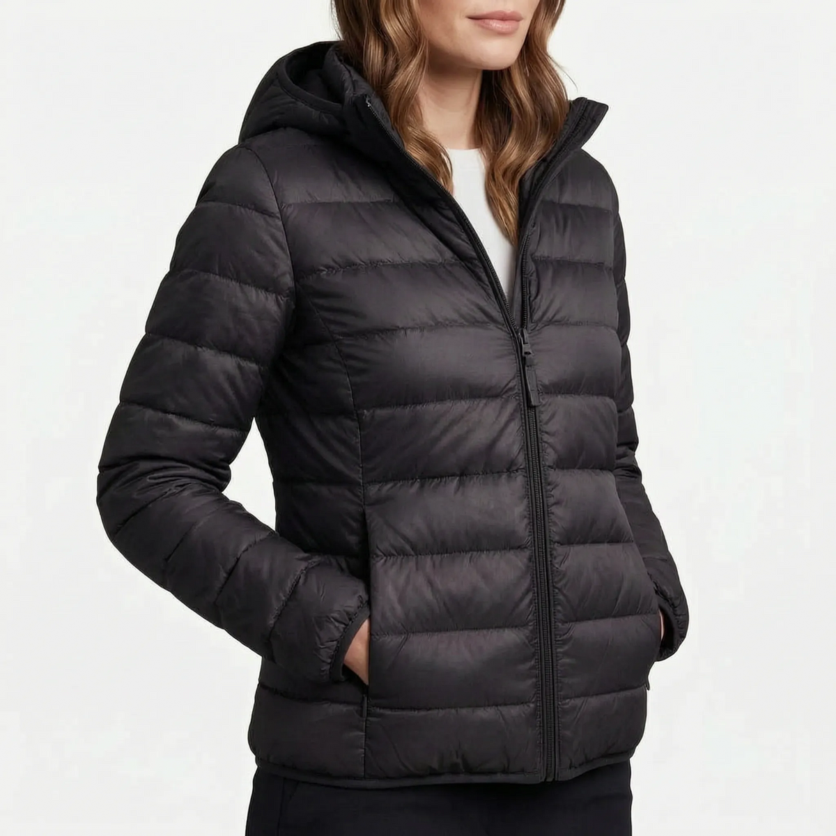 BreezeCoat - Lightweight Hooded Puffer Jacket Daily Commuting