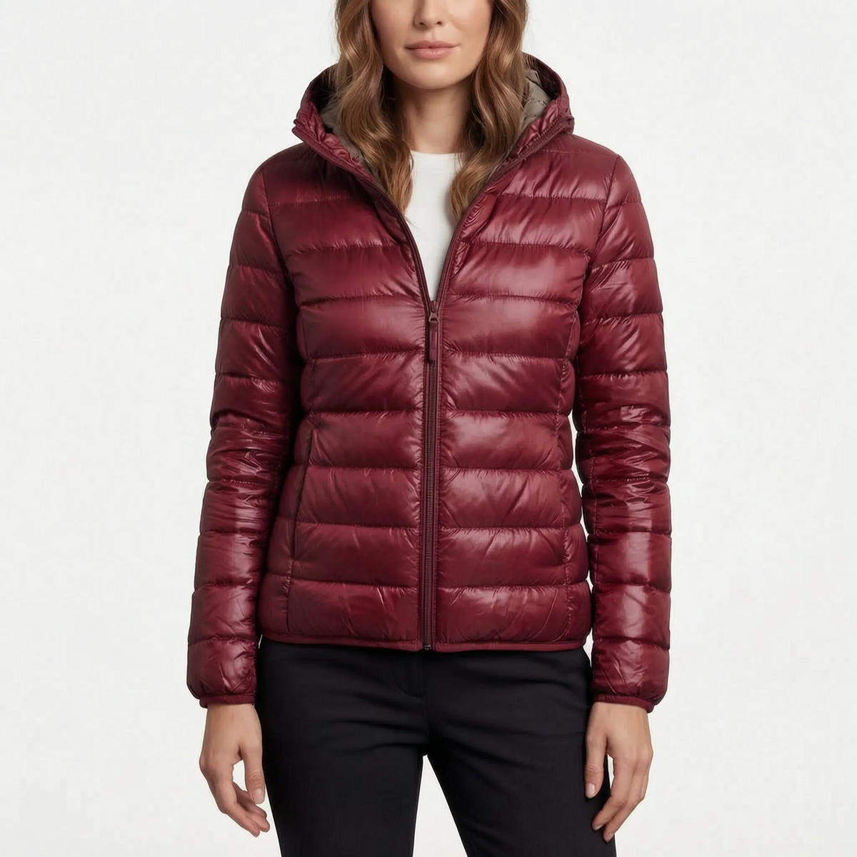 BreezeCoat - Lightweight Hooded Puffer Jacket Daily Commuting
