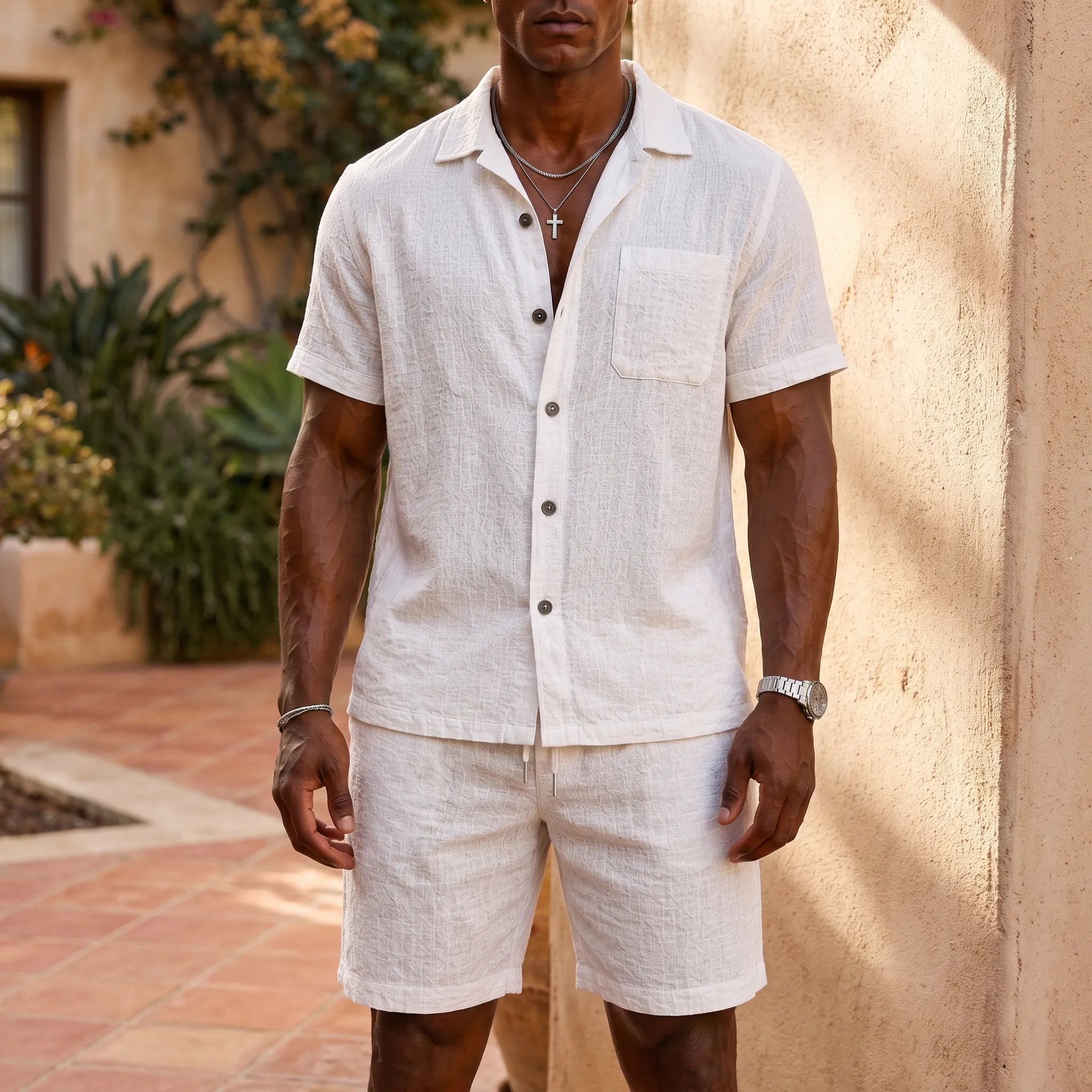 Breezium - Textured Co-Ord Short Set Holiday Packing