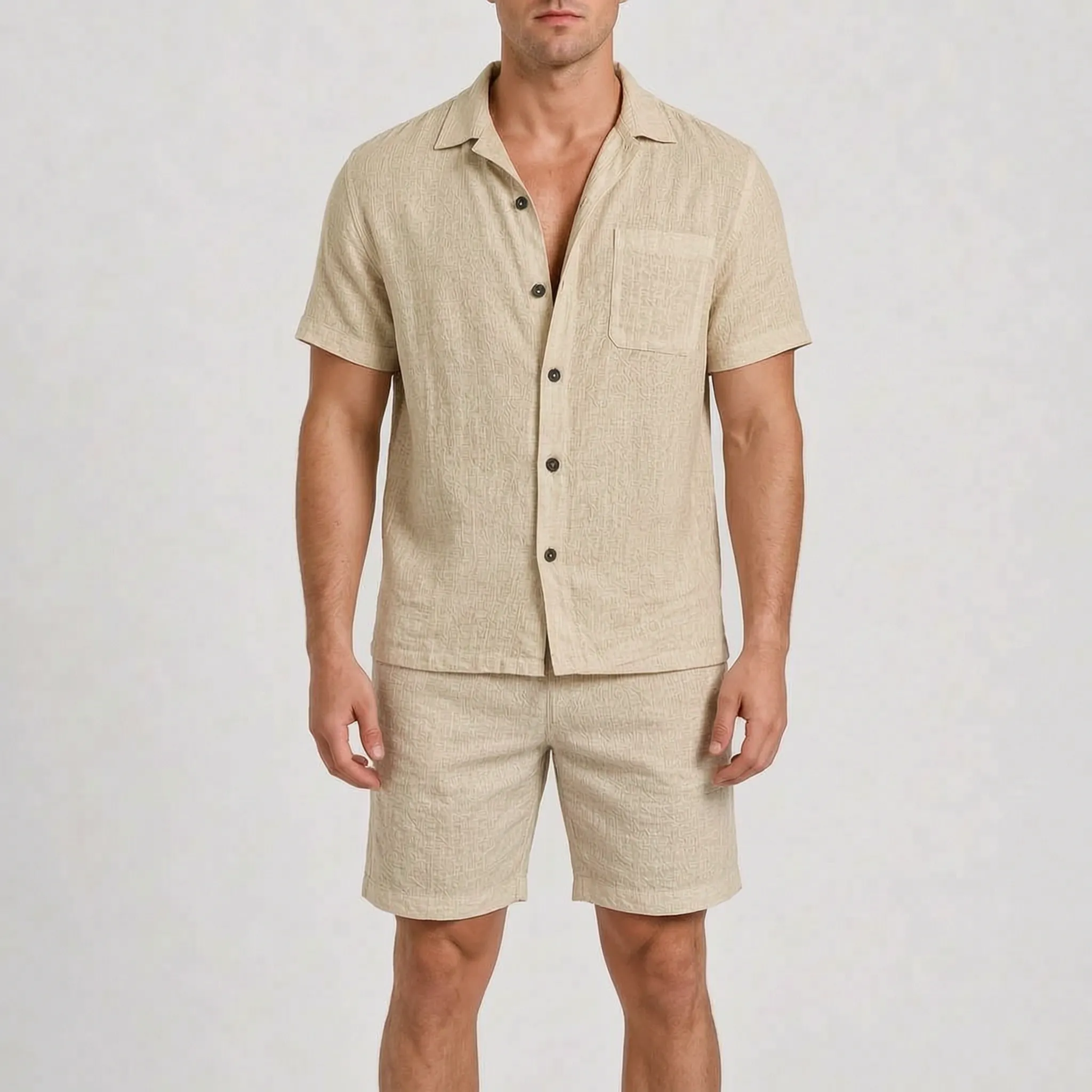Breezium - Textured Co-Ord Short Set Holiday Packing