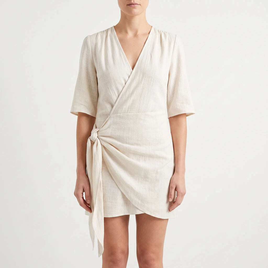 Breezona  - Relaxed Fit Summer Wrap Dress Summer Days Out