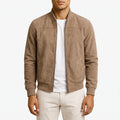 Brevon - Classic Zip-Front Bomber Jacket Transitional Weather Layering