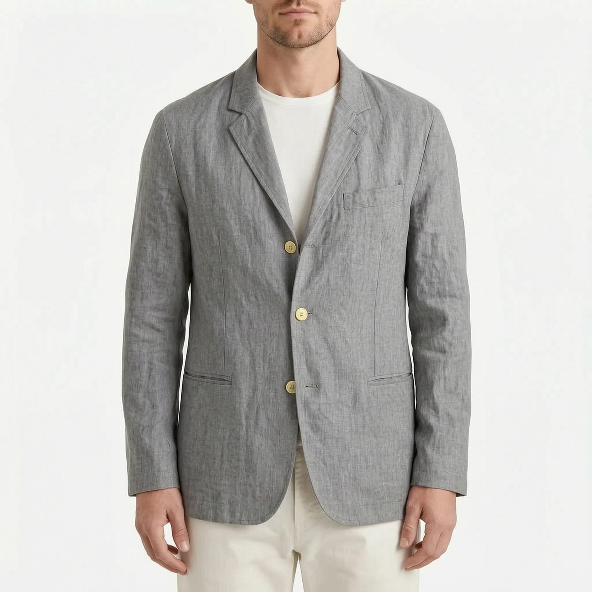 Brezano  - Unstructured Summer Men's Blazer Summer Styling