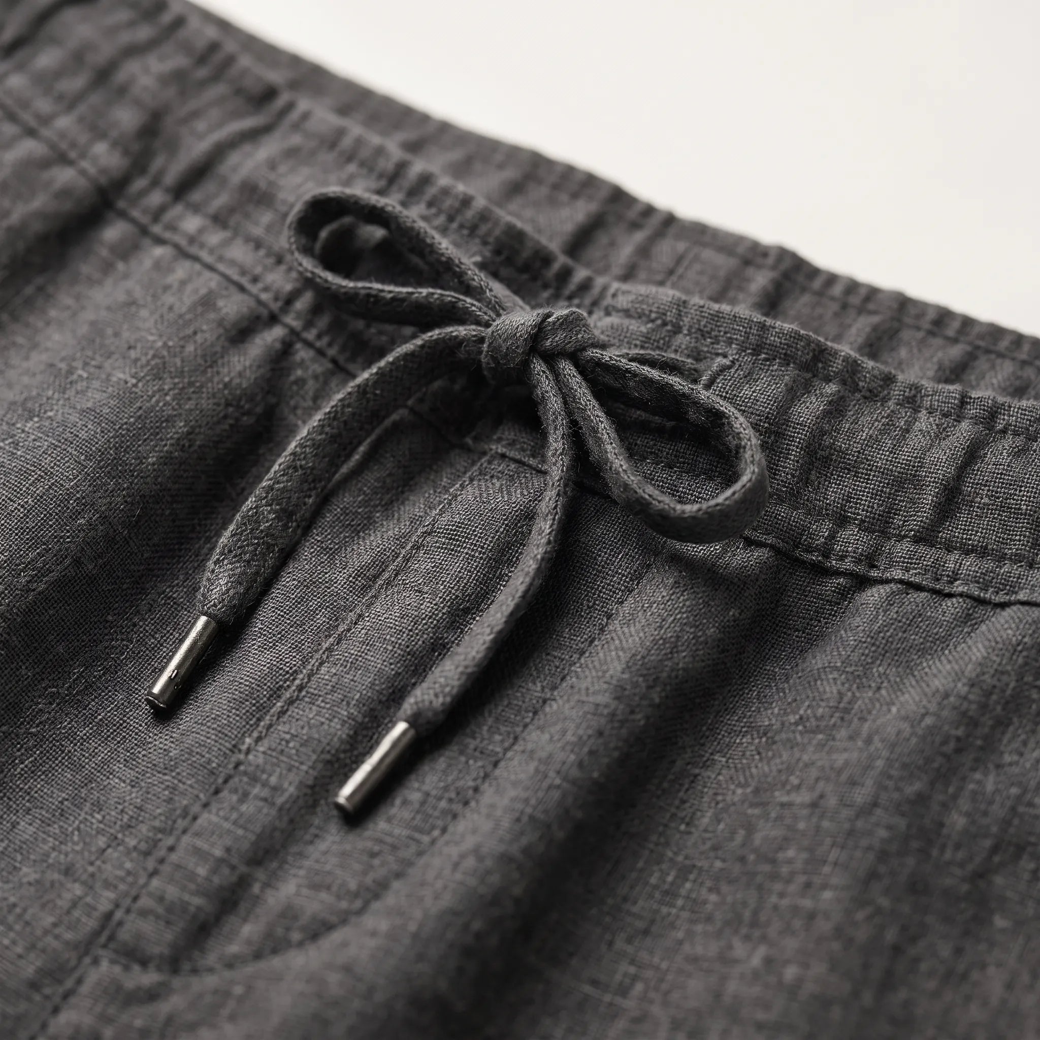 Brezora - Relaxed Drawstring Summer Trousers Warm Weather Wear