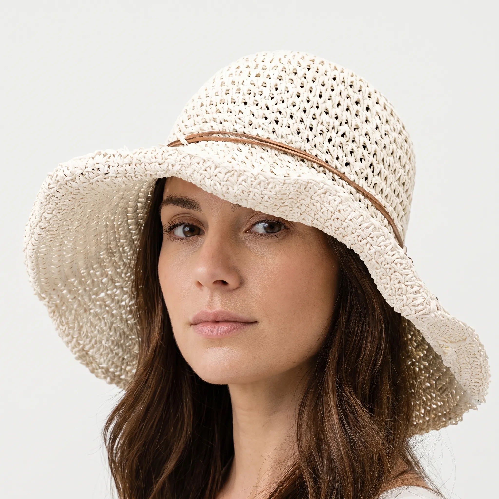 BrisaHat - Ladies Wide Brim Sun Hat Beach Outings