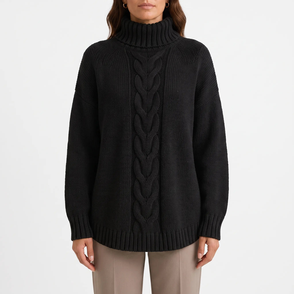 CableLoom - Chunky Cable Knit Jumper Cold Weather Layering