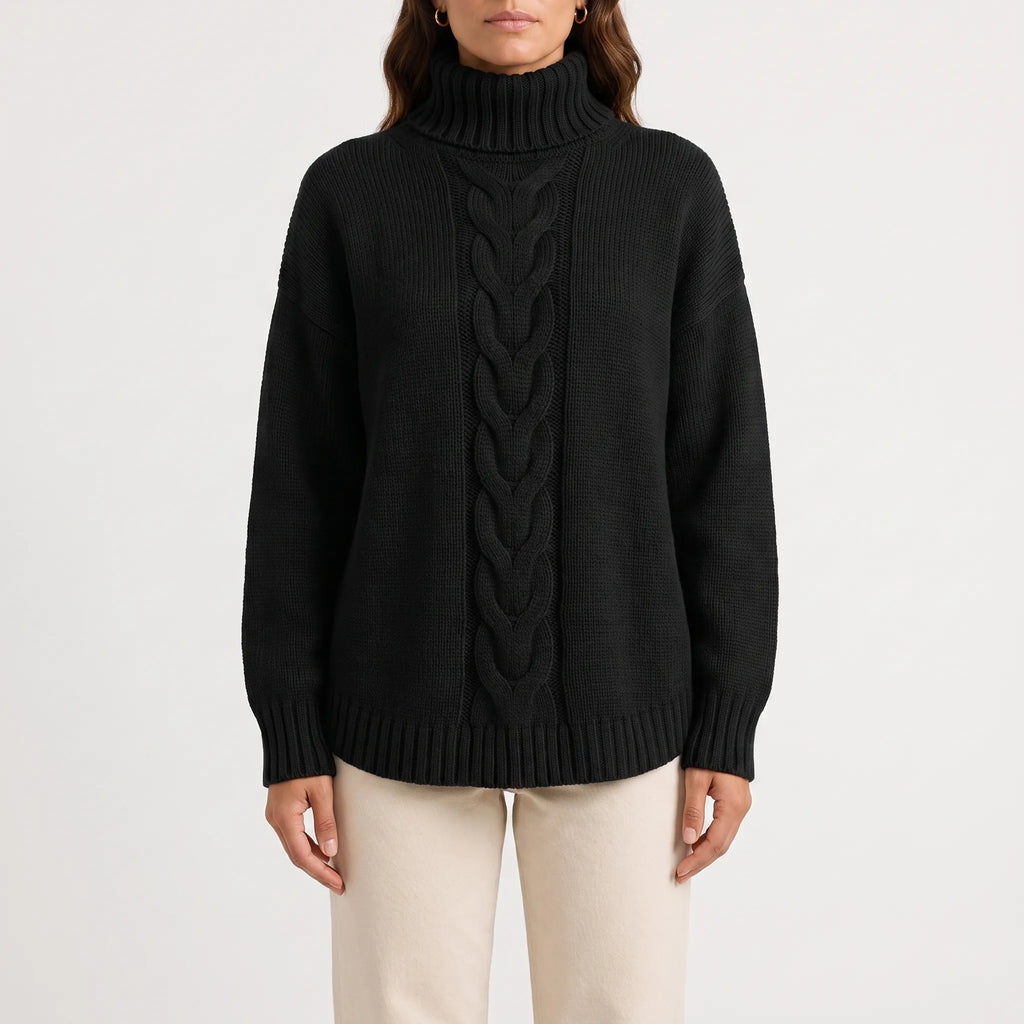 CableLoom - Chunky Cable Knit Jumper Cold Weather Layering