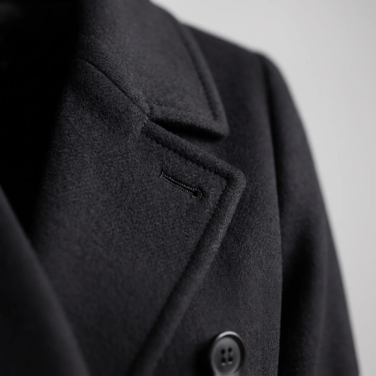 Calderon - Classic Double-Breasted Longline Winter Coat Daily Commuting