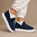 Fleecia - Fleece Lined Slip-On House Slippers Cold Weather Wear