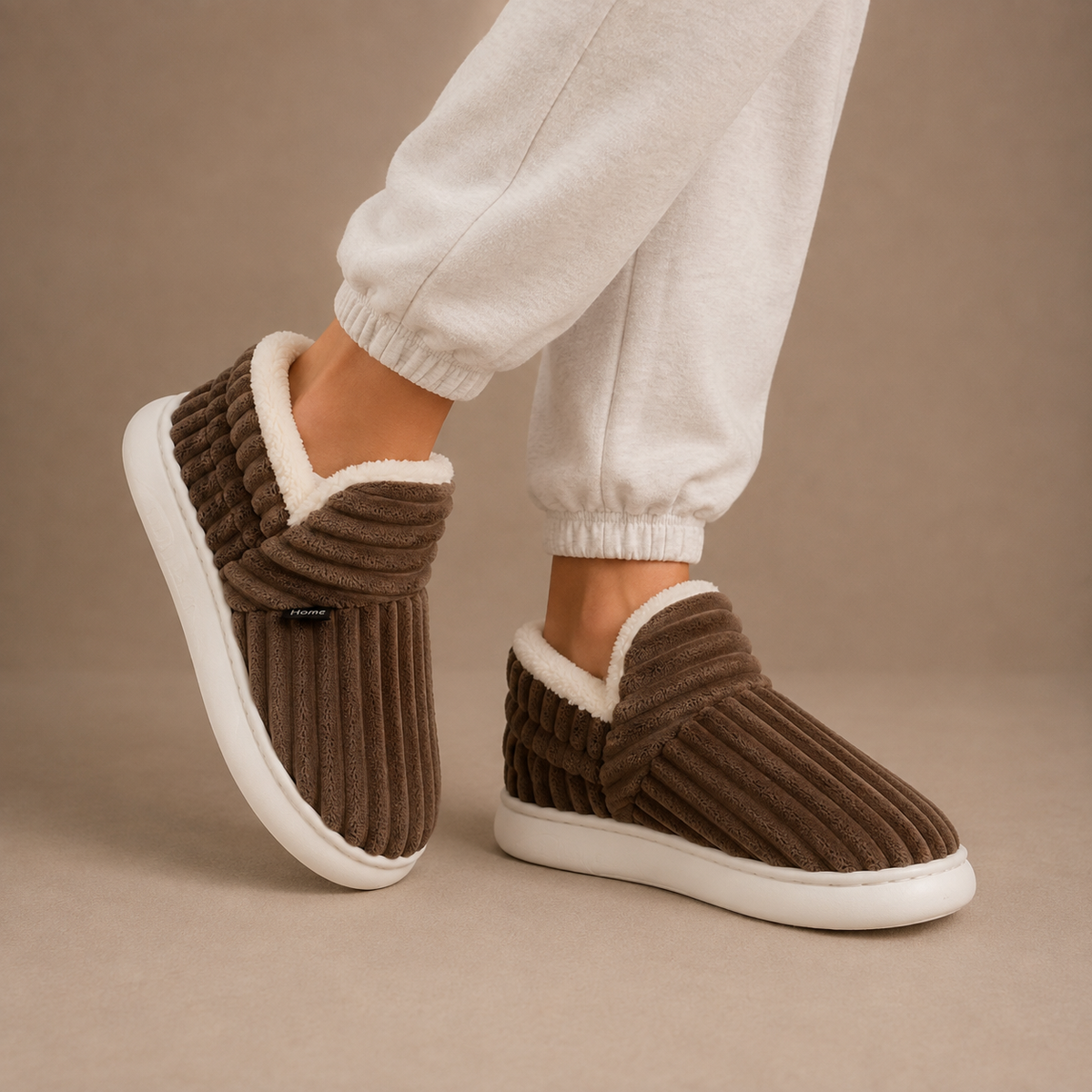 Fleecia - Fleece Lined Slip-On House Slippers Cold Weather Wear — view 2 of 5