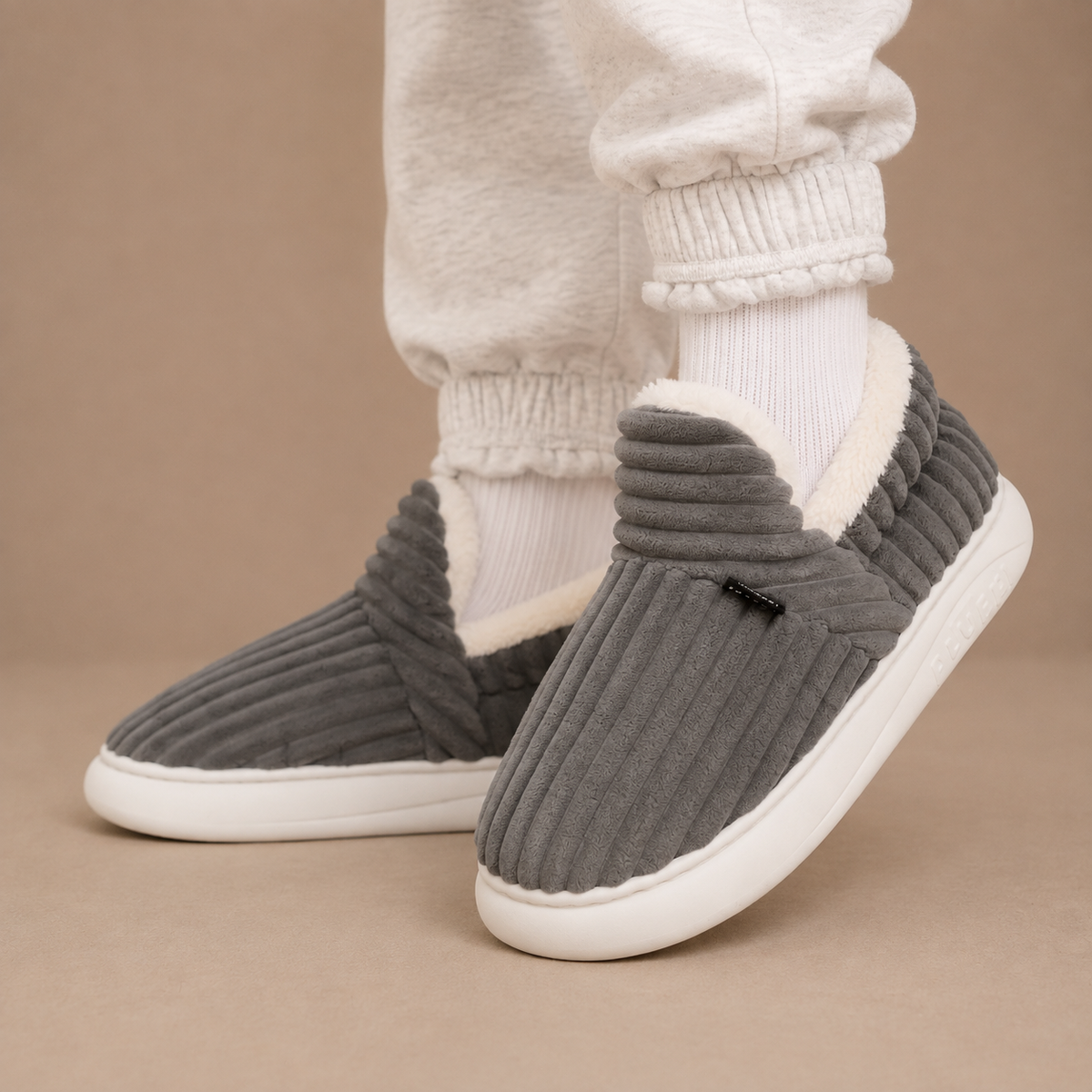 Fleecia - Fleece Lined Slip-On House Slippers Cold Weather Wear — view 4 of 5