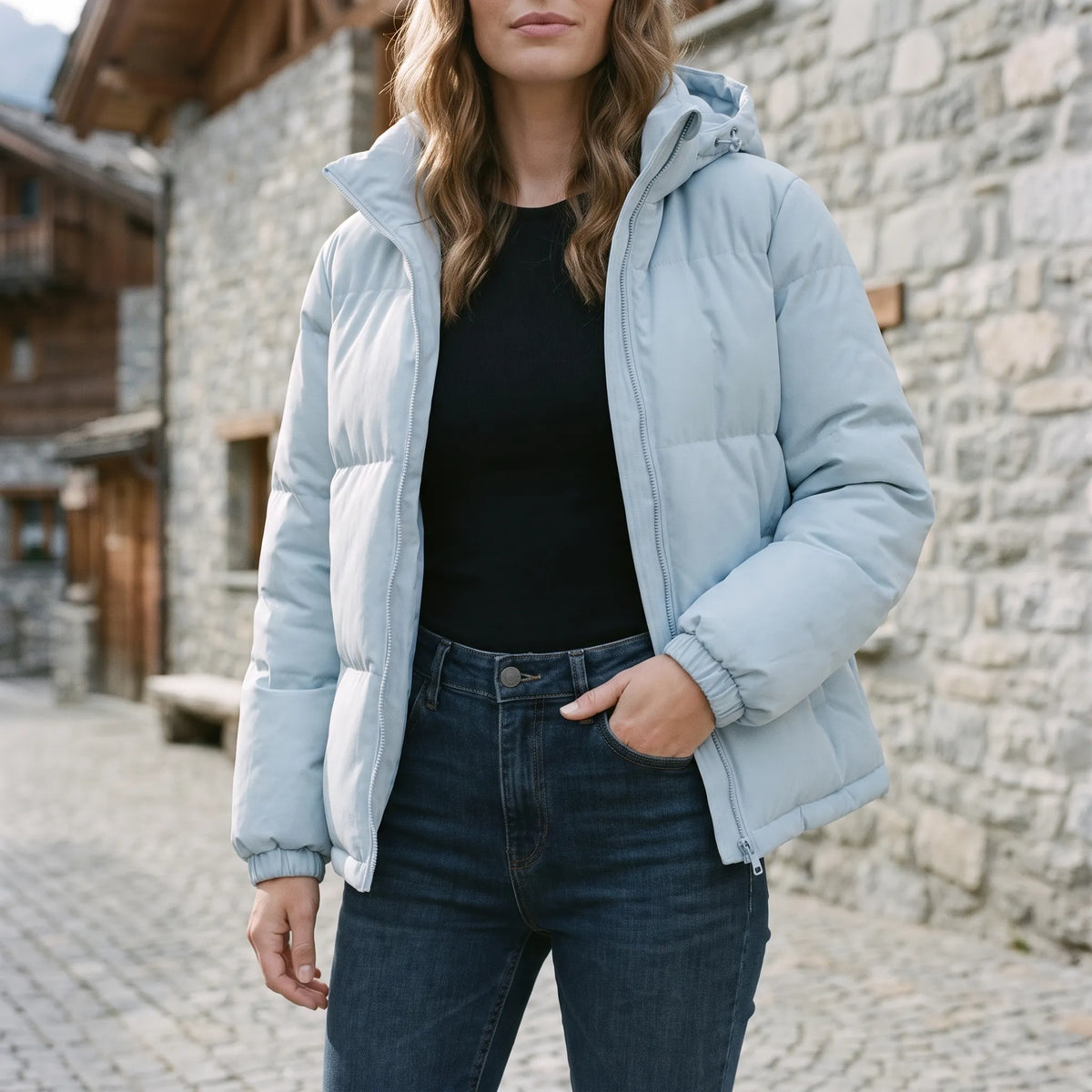 ChillShield - Quilted Hooded Women's Puffer Jacket Daily Commuting