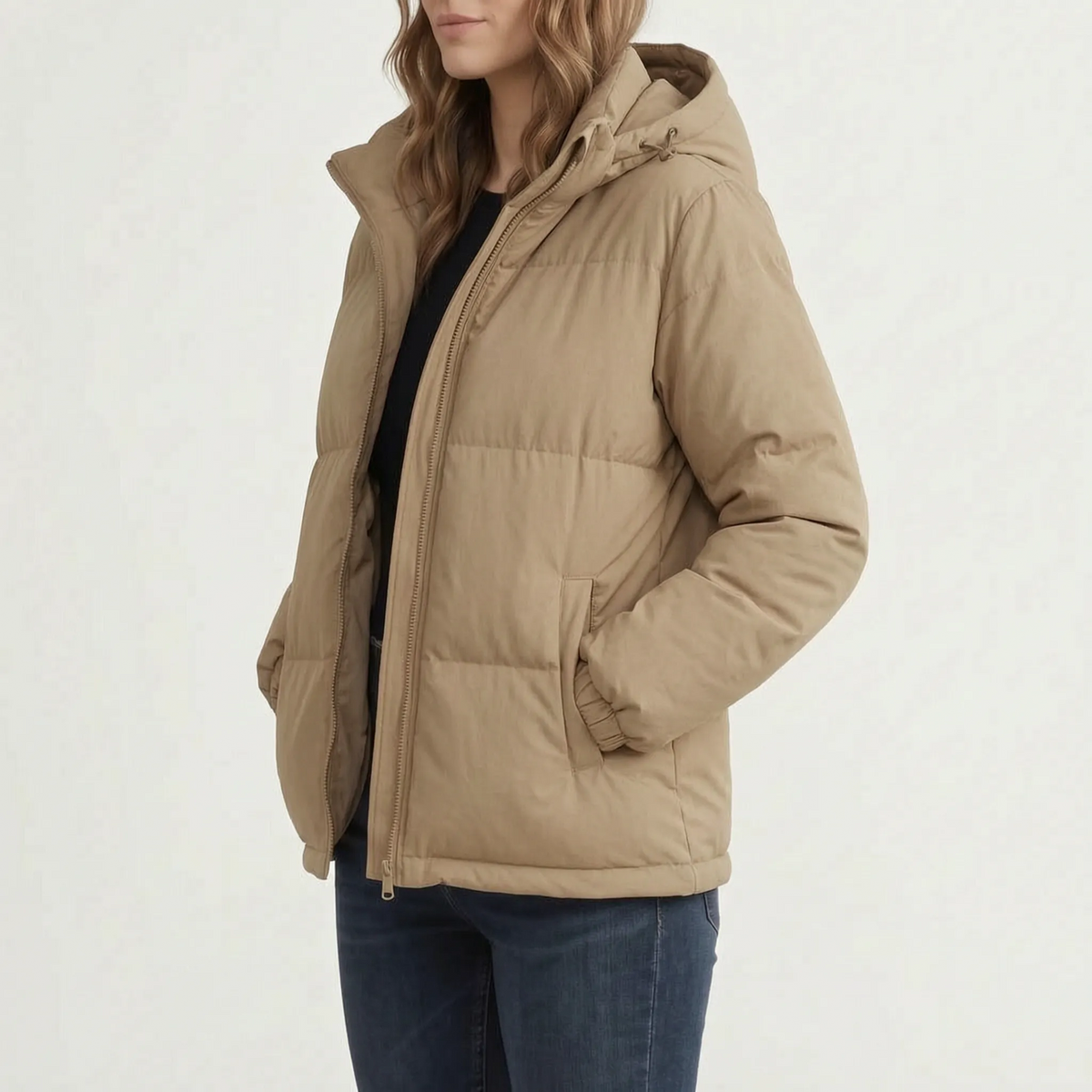 ChillShield - Quilted Hooded Women's Puffer Jacket Daily Commuting