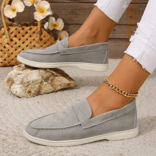 Amberlow - Suede Slip On Loafers Office Wear