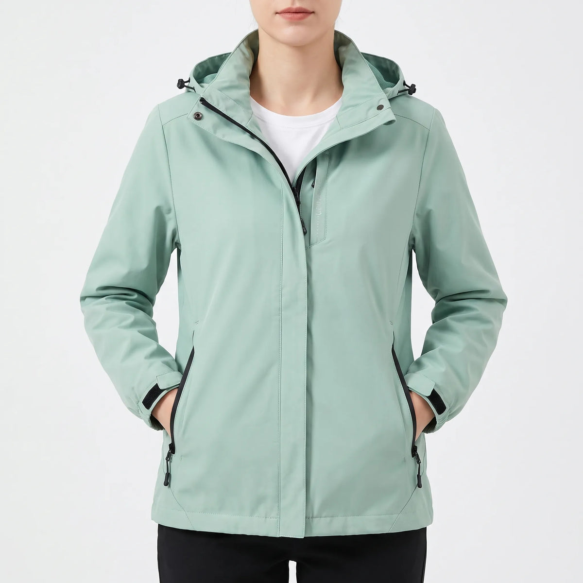 DrizzleShield - Lightweight Hooded Rain Jacket Daily Commutes