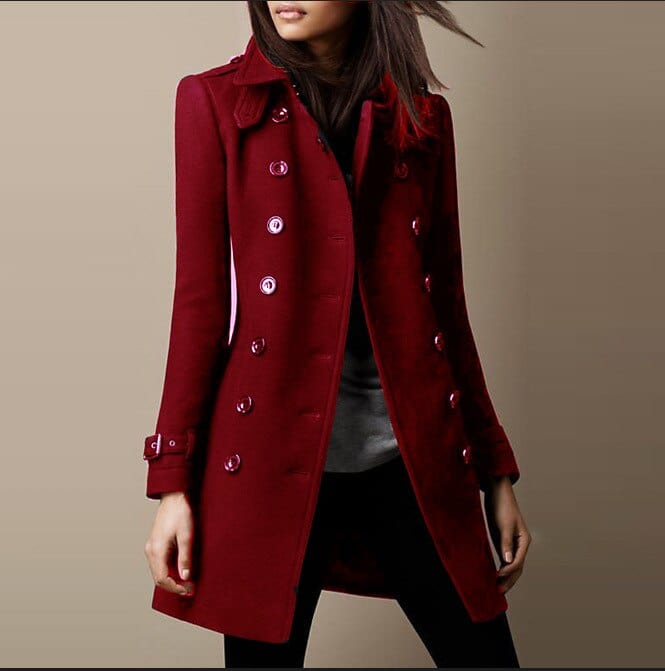 Verantia - Wool Blend Tailored Coat Cold Weather Wear