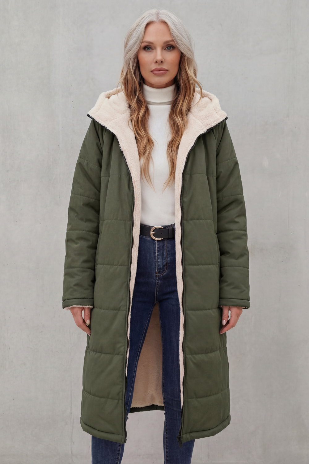 Women's Fleece Coat With Everyday Comfort Fit, Sizes S-2XL — view 10 of 10