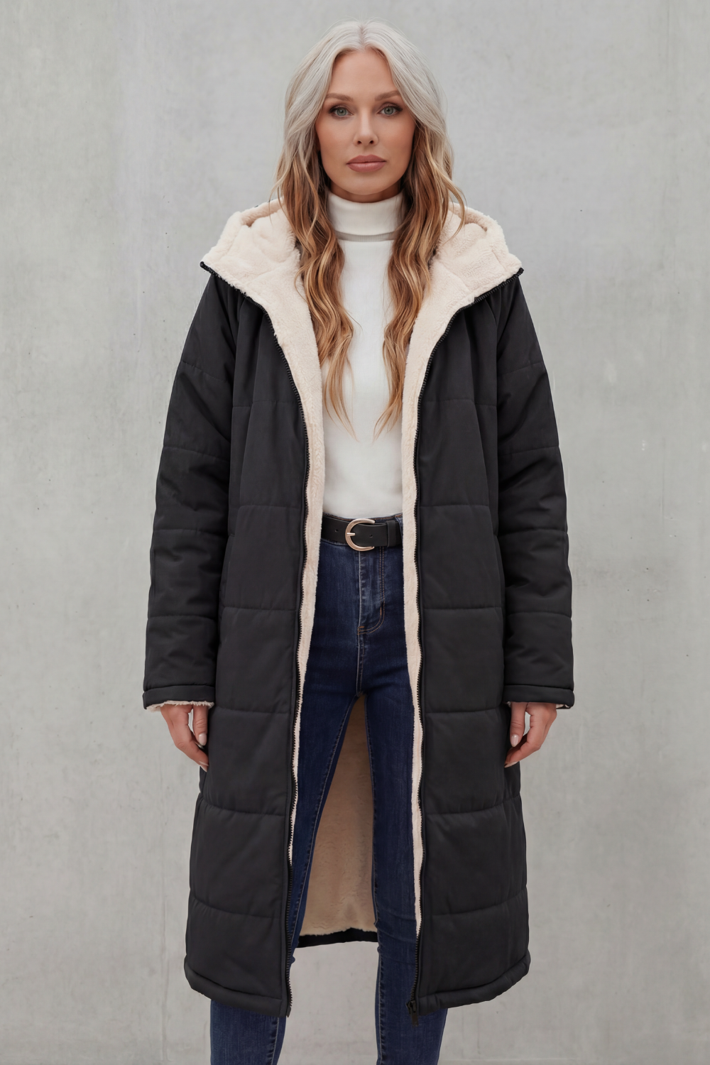 Women's Fleece Coat With Everyday Comfort Fit, Sizes S-2XL — view 6 of 10