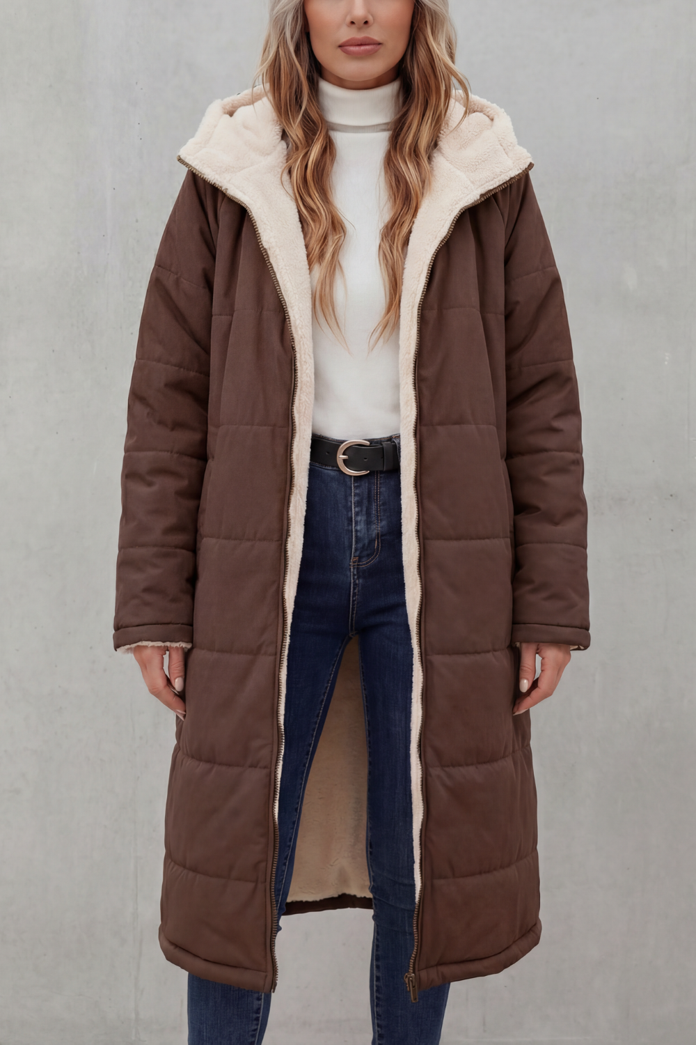 Women's Fleece Coat With Everyday Comfort Fit, Sizes S-2XL — view 7 of 10