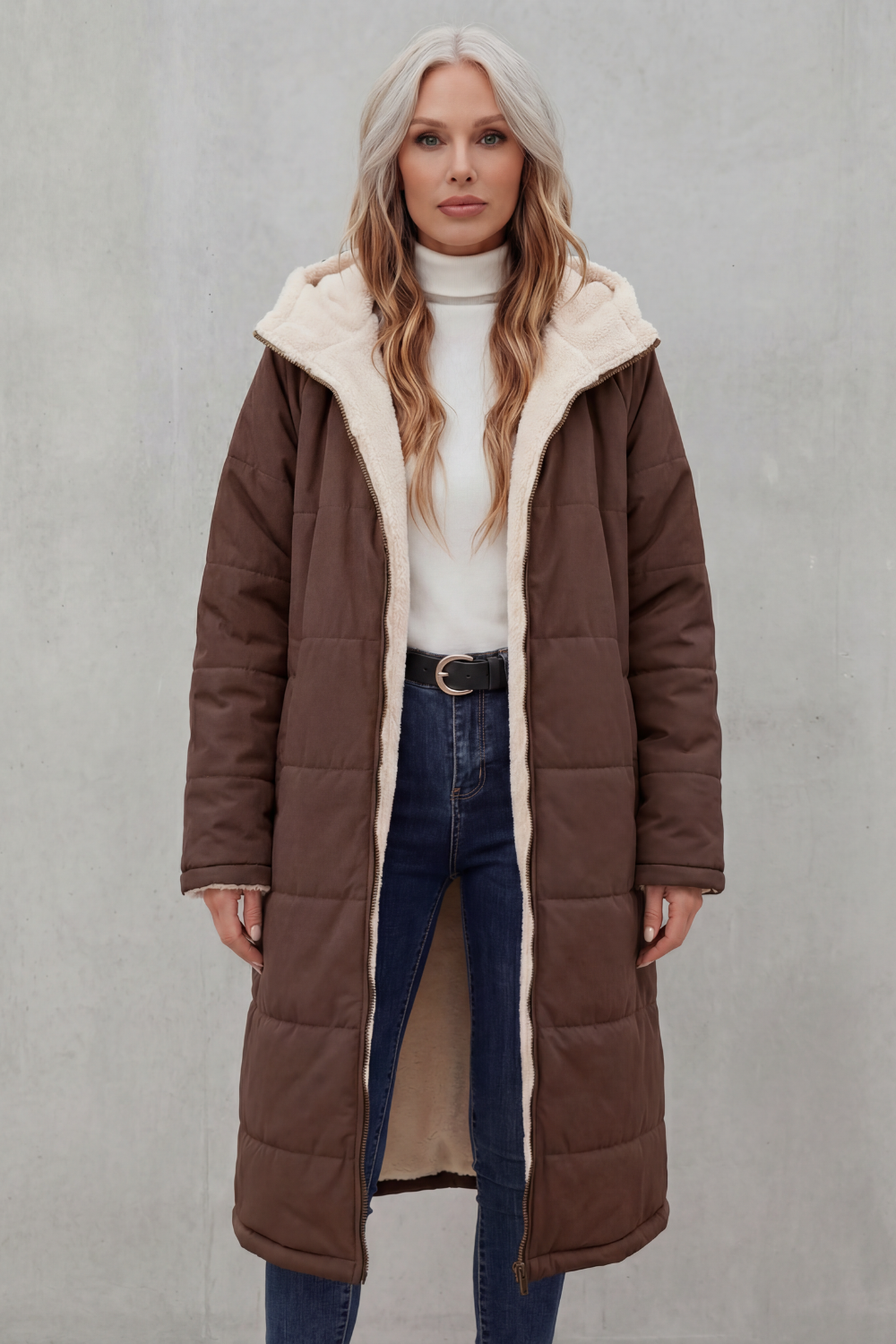 Women's Fleece Coat With Everyday Comfort Fit, Sizes S-2XL — view 8 of 10