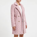 Fiora  - Women's Long Textured Knitted Coat Winter Layering