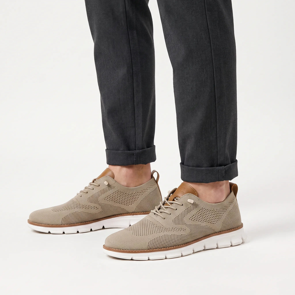 FlexStride - Knitted Smart Casual Trainers Everyday Commuting