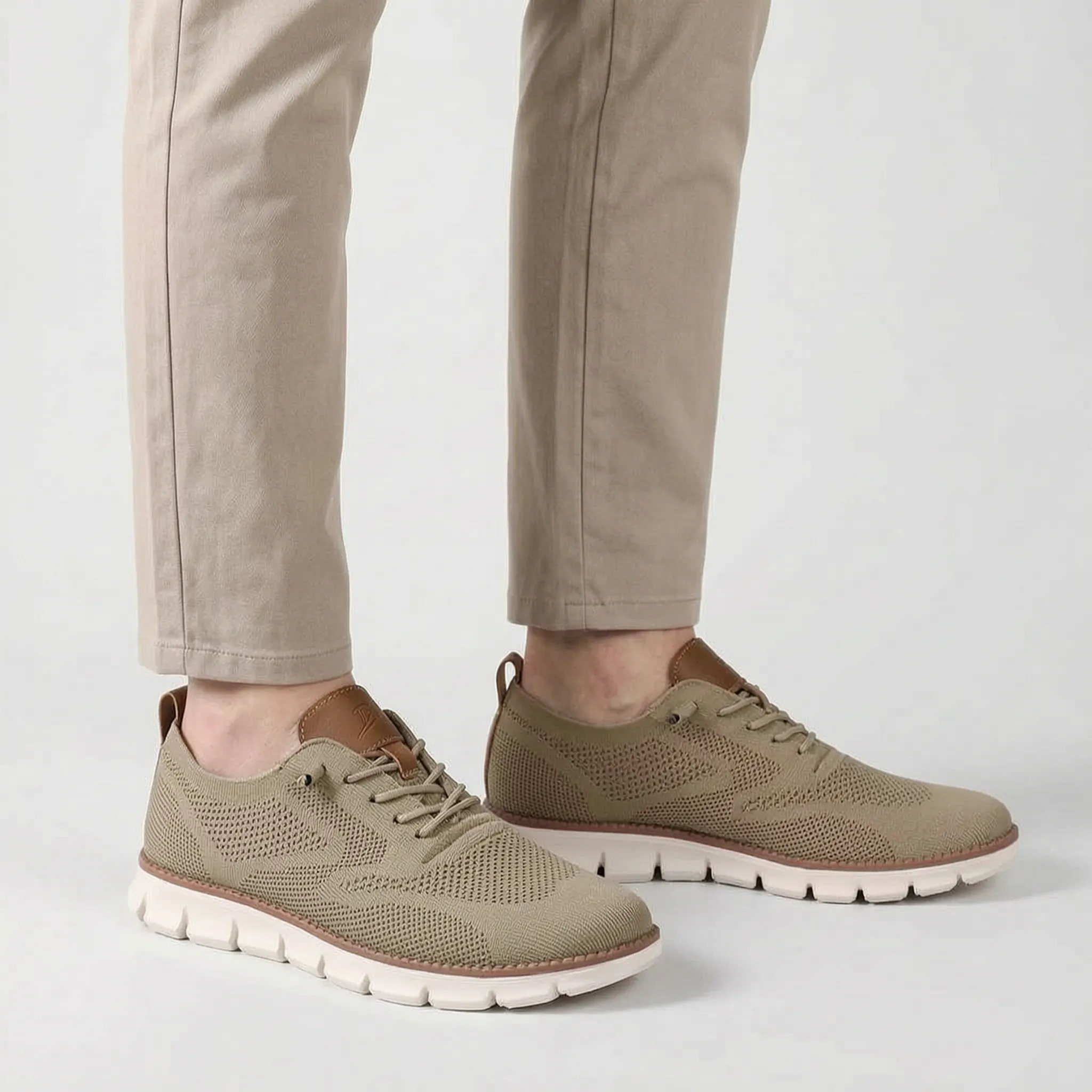 FlexStride - Knitted Smart Casual Trainers Everyday Commuting