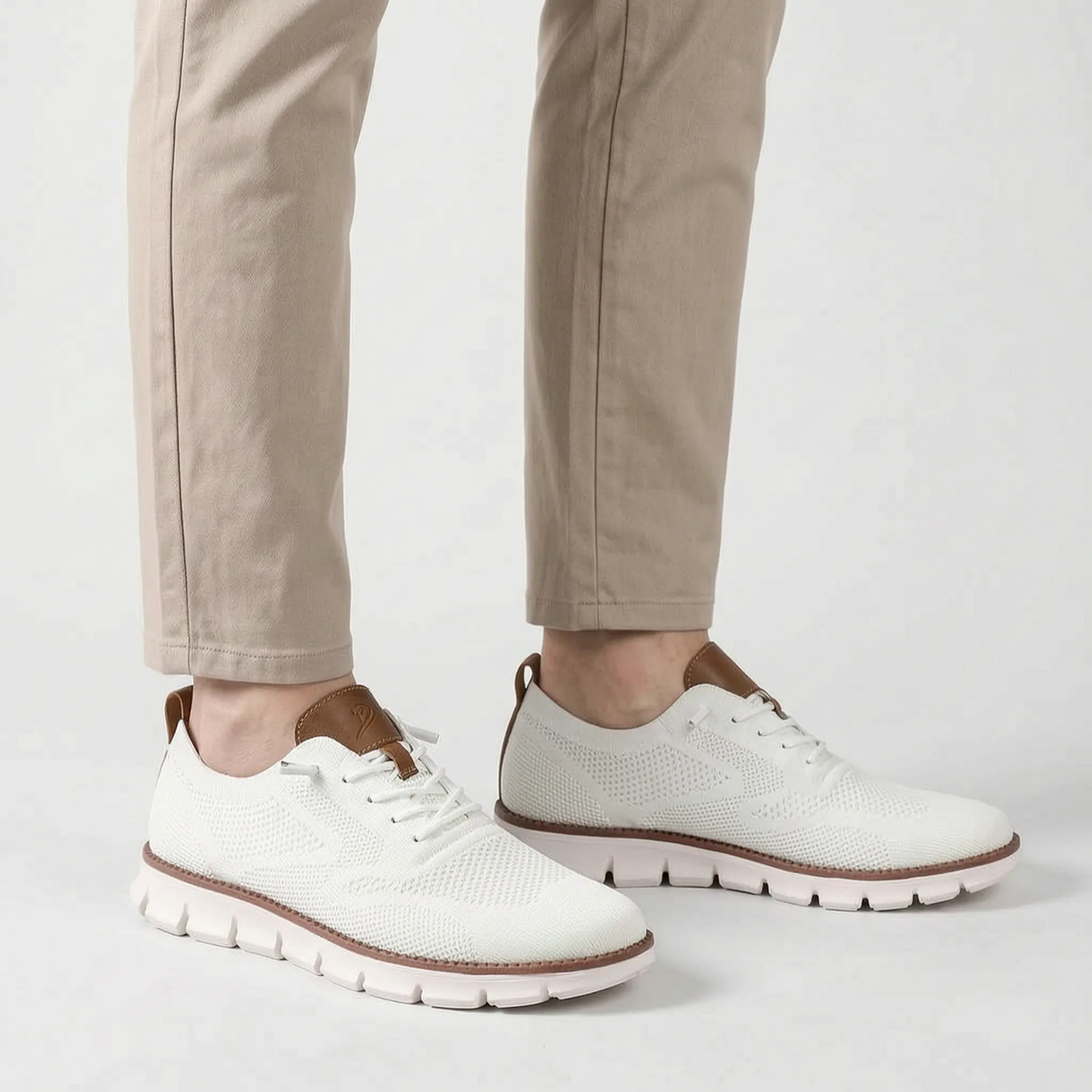 FlexStride - Knitted Smart Casual Trainers Everyday Commuting