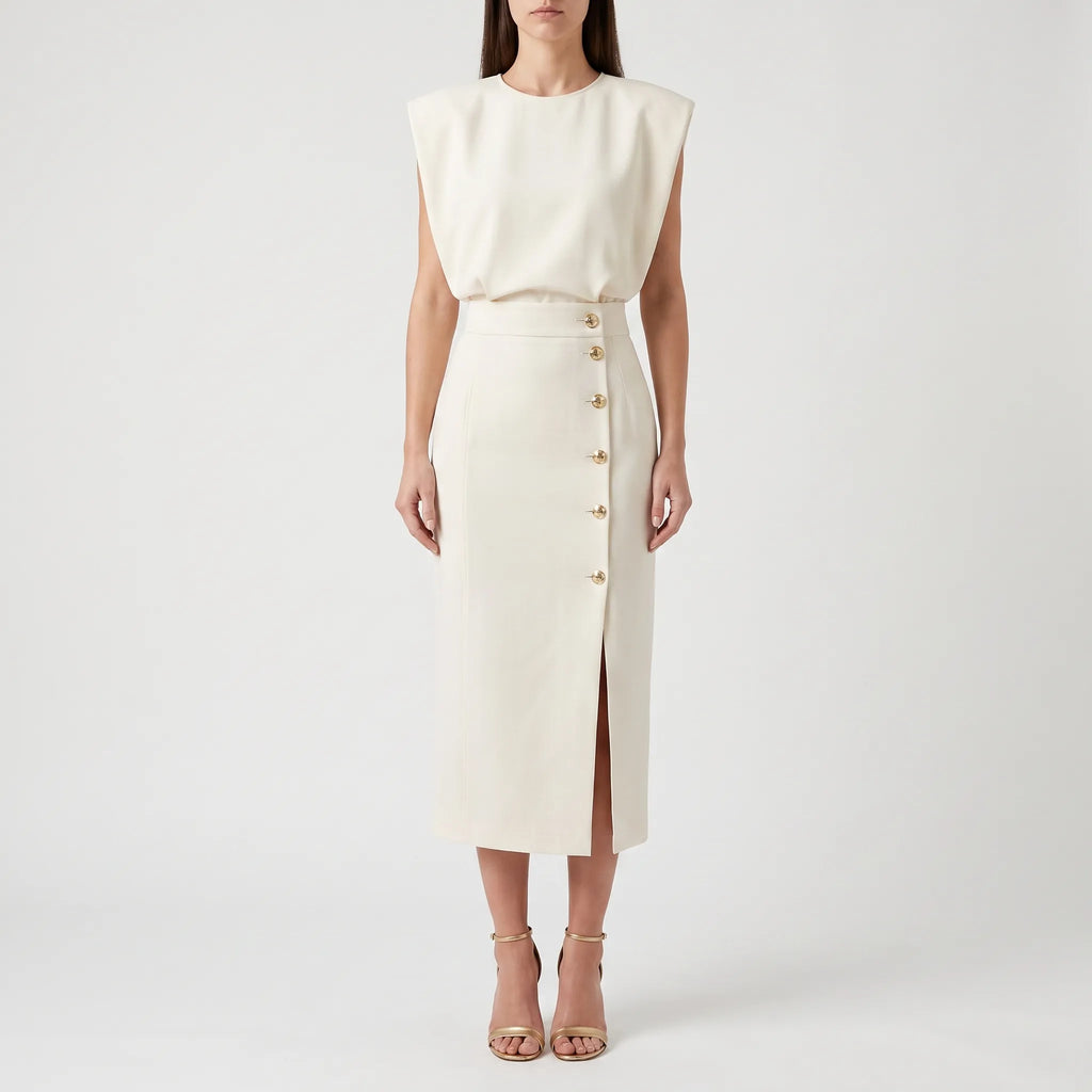 FormaDress - Structured Tailored Midi Dress Formal Events