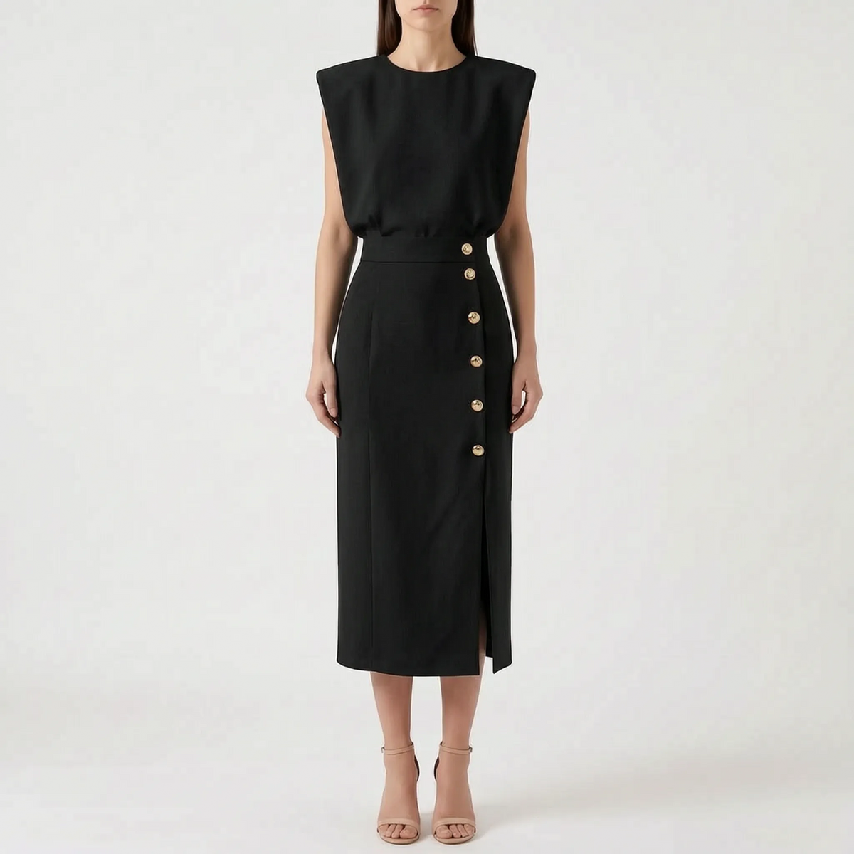 FormaDress - Structured Tailored Midi Dress Formal Events