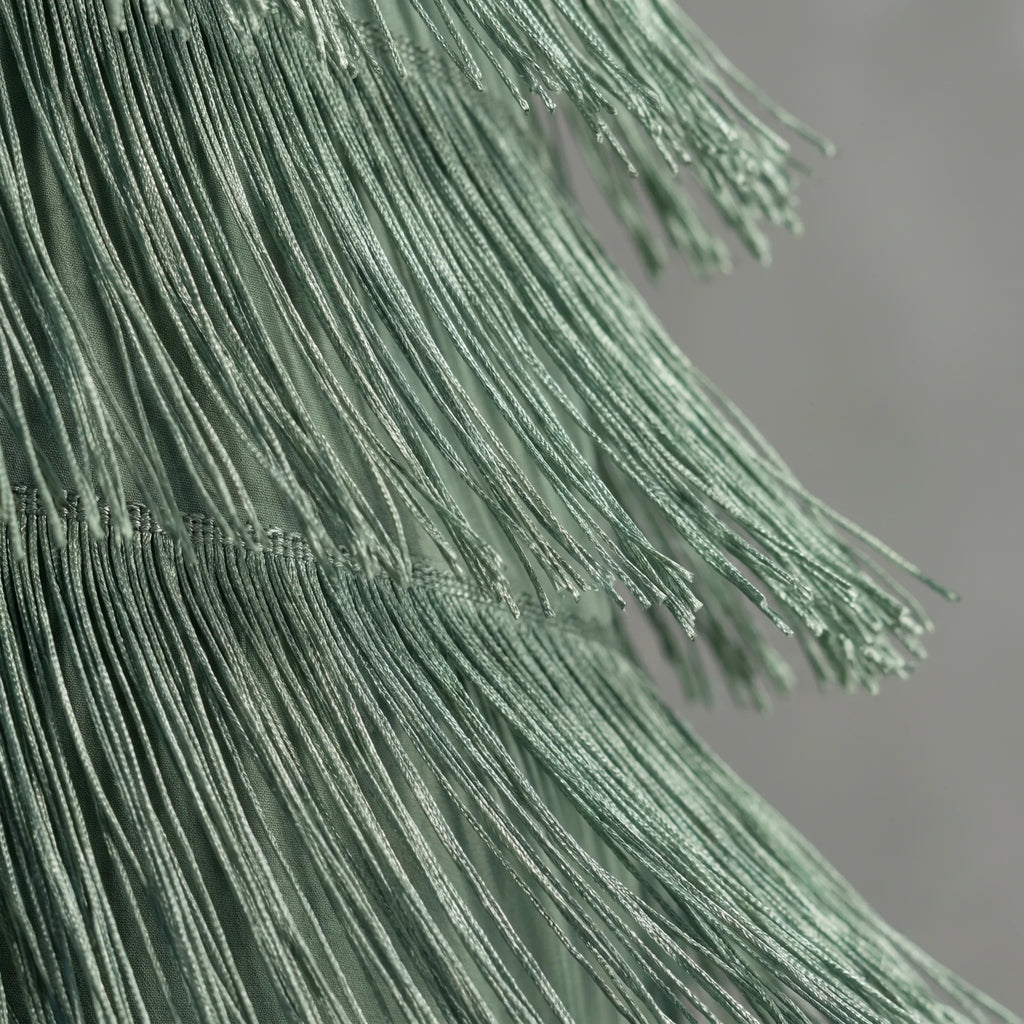 Fringella - Tiered Fringe Evening Dress Formal Gatherings