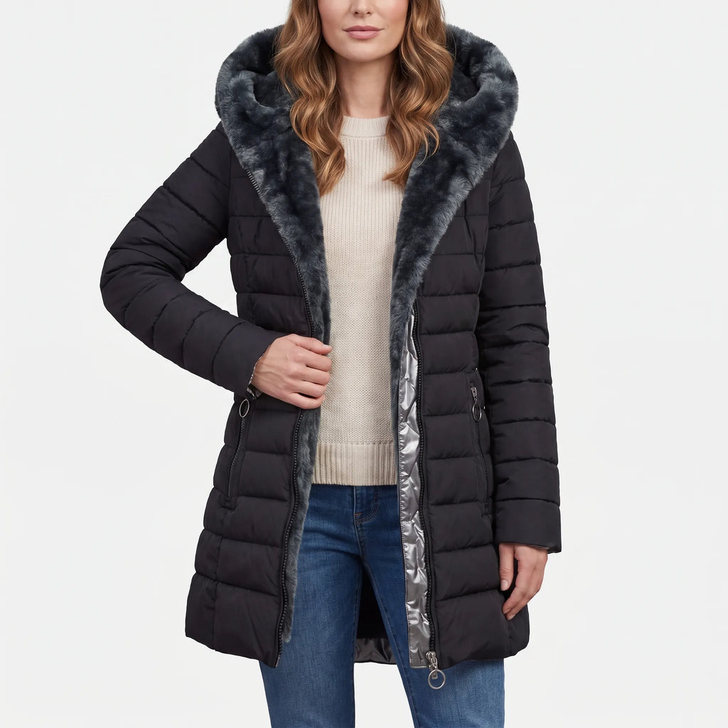 Frostira - Quilted Winter Parka Jacket Cold Weather Commuting