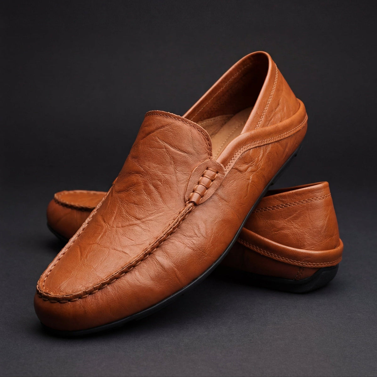 Corviano - Leather Loafers Smart Casual Everyday Wear — view 7 of 8