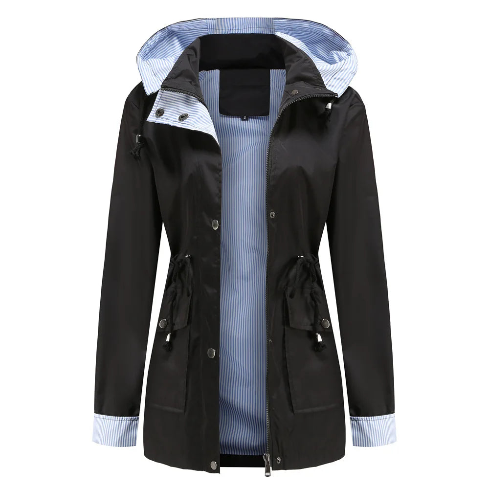 Rivelle - Hooded Waterproof Jacket Wet Weather Commuting — view 8 of 10