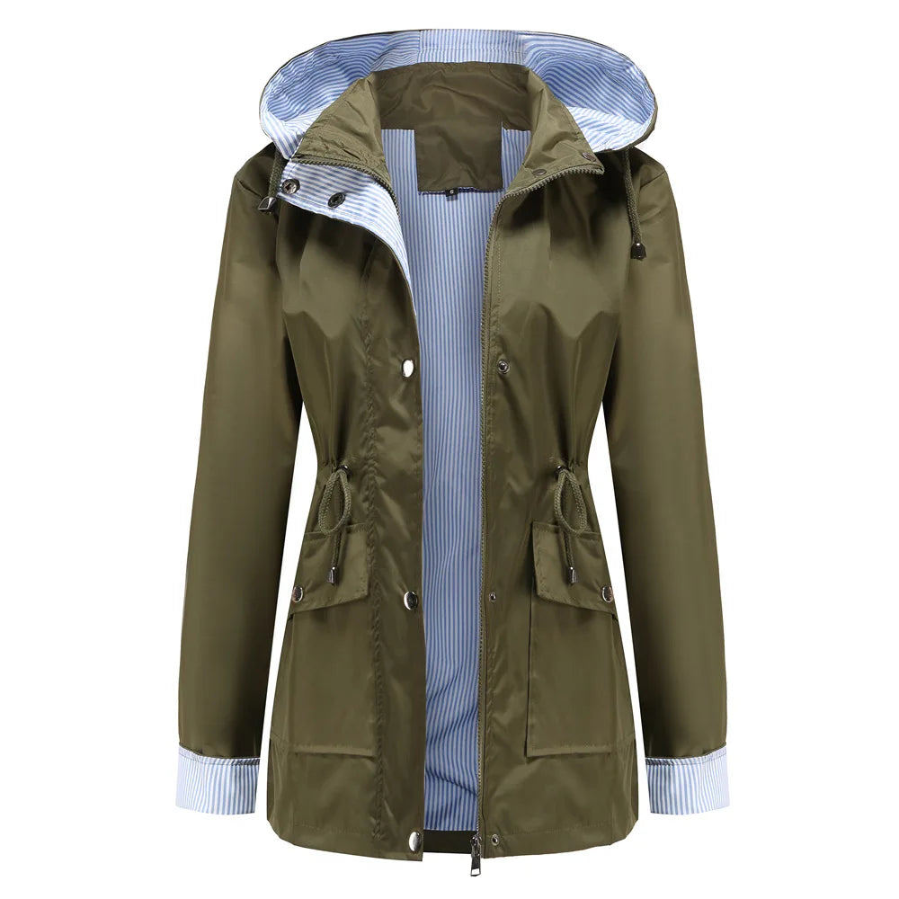 Rivelle - Hooded Waterproof Jacket Wet Weather Commuting — view 7 of 10