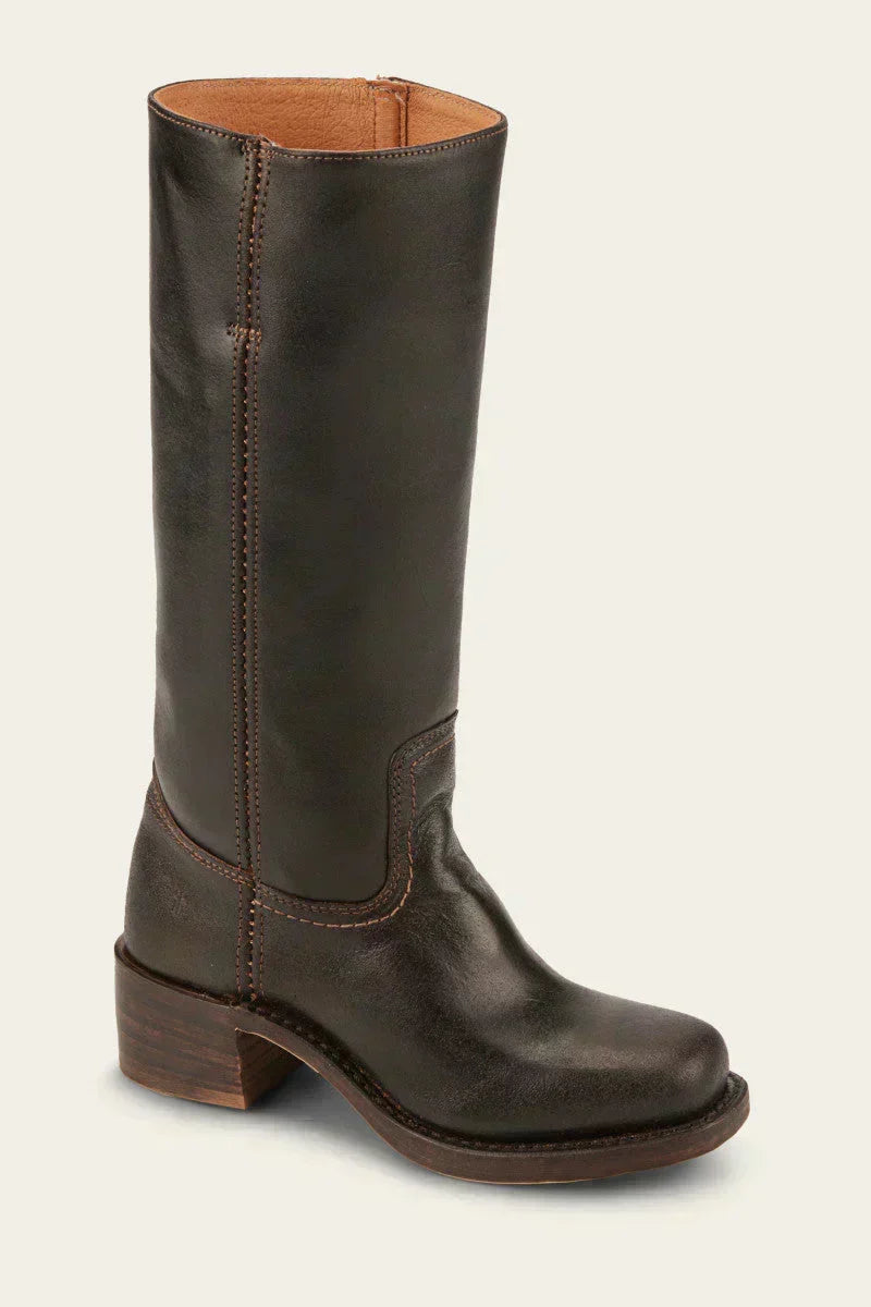 Vosperra - Mid Calf Block Heel Boots — view 8 of 10