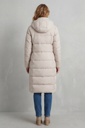 Women's Longline Puffer Jacket - Cozy Padded Winter Coat — view 4 of 8
