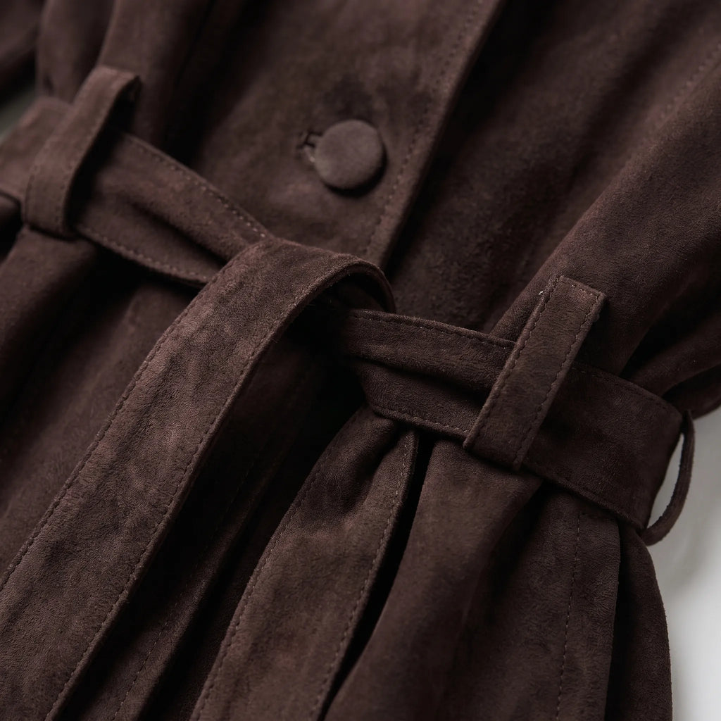 Marceau - Wrap-Style Belted Jacket Cool-Weather Layering