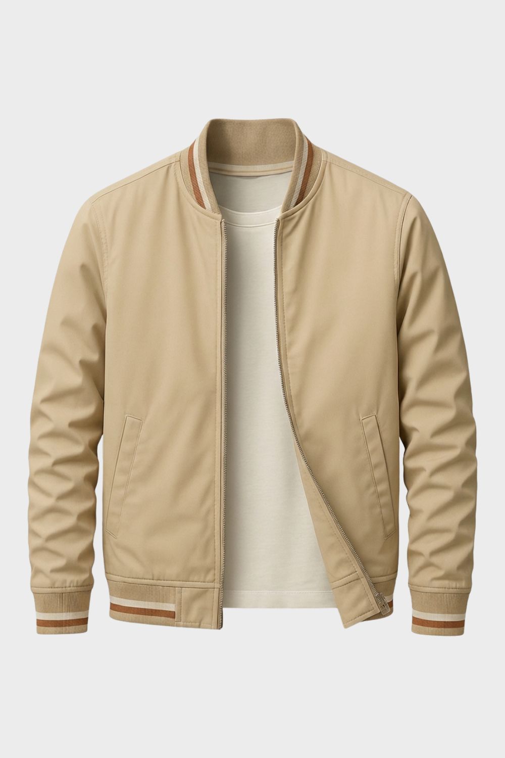 Kastorel - Men's Zip Bomber Jacket Casual Cooler Season Wear — view 7 of 10