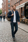 Kastorel - Men's Zip Bomber Jacket Casual Cooler Season Wear — view 4 of 10