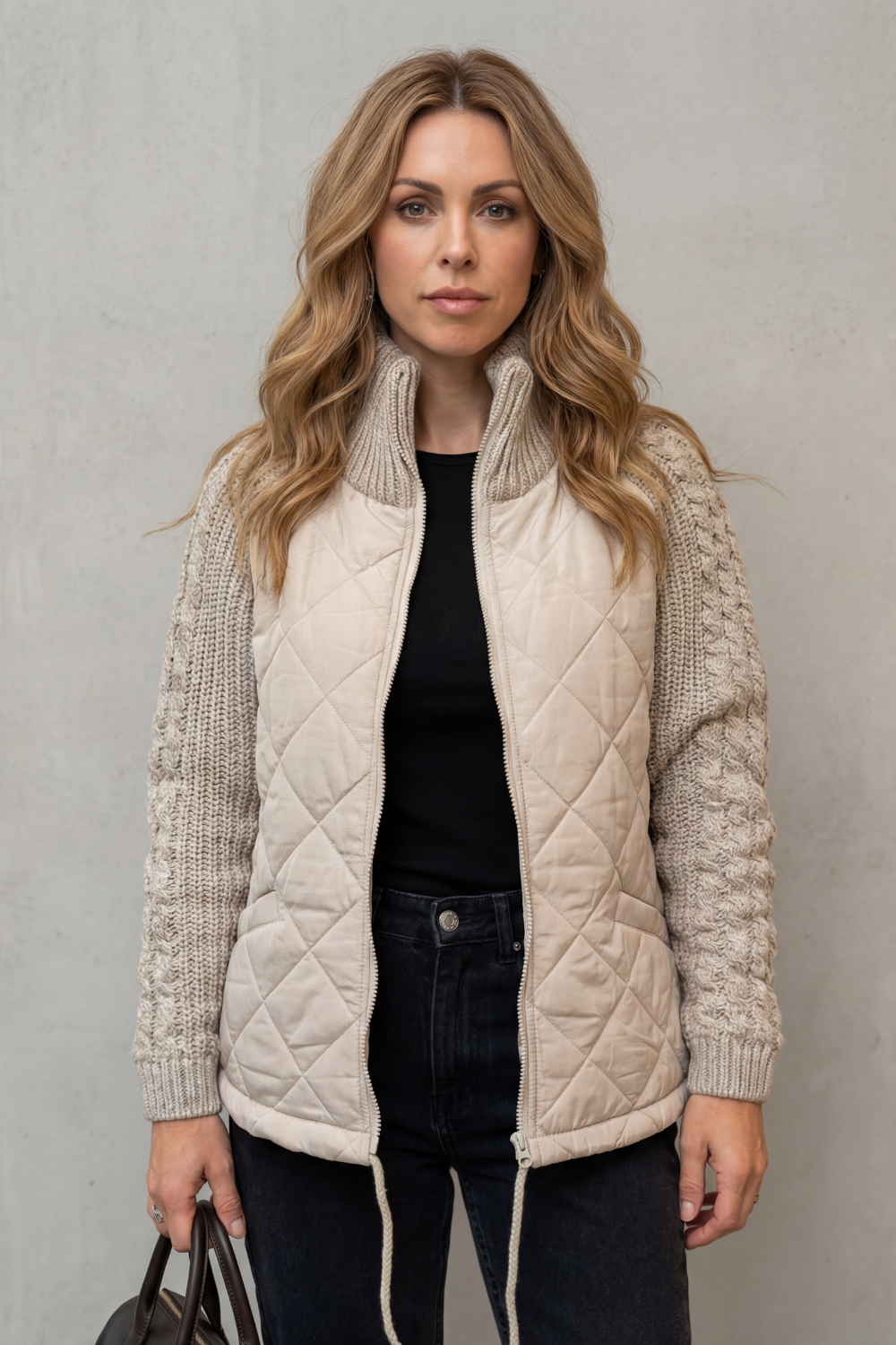 Wintermere - Quilted Puffer Jacket With Knit Accents — view 2 of 10
