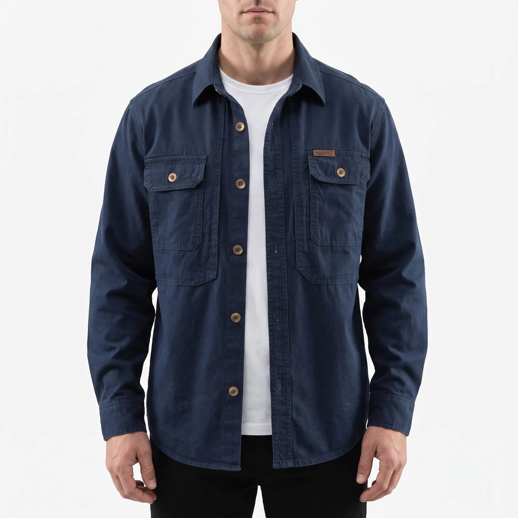 Overshirt - Long Sleeve Mens Shirt Everyday Wear