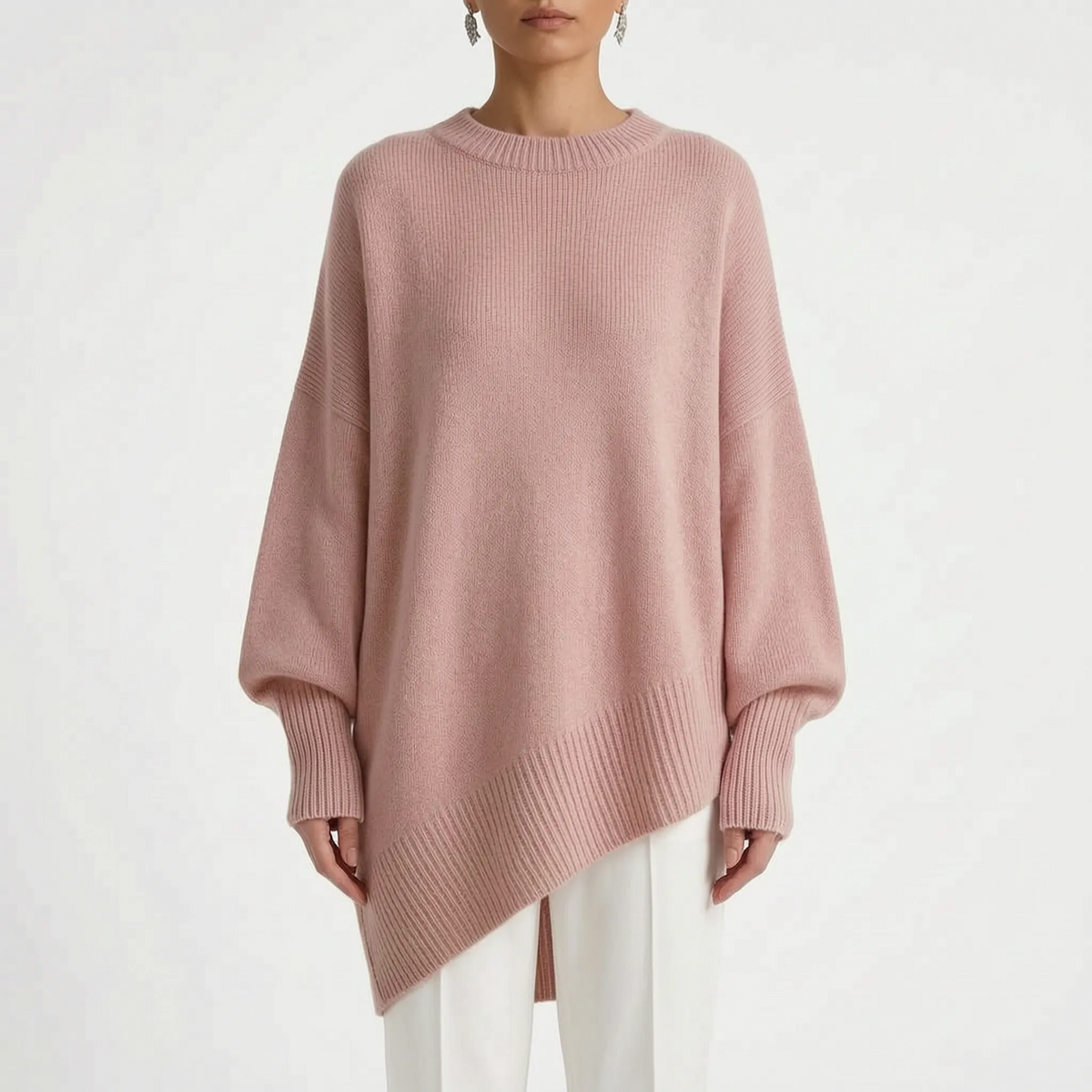 OversizeKnit - Oversized Longline Knitted Jumper Everyday Layering