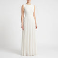 Pleatique - Sleeveless Pleated Casual Maxi Dress Warm Weather Holidays