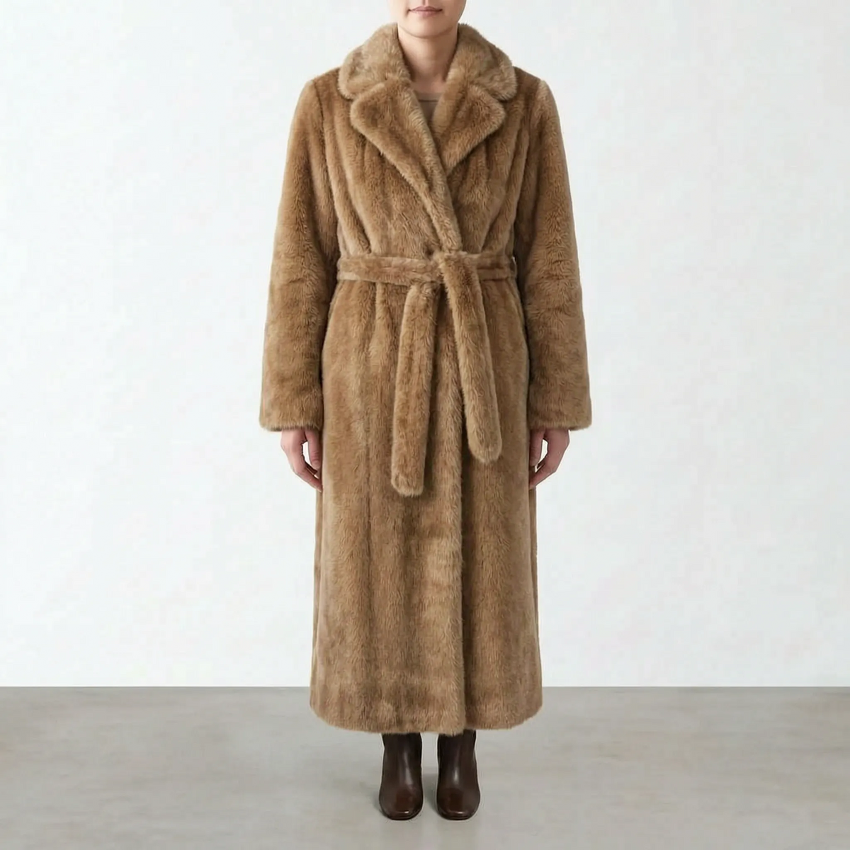 PlushWrap - Longline Plush Textured Coat Cold Weather Layering